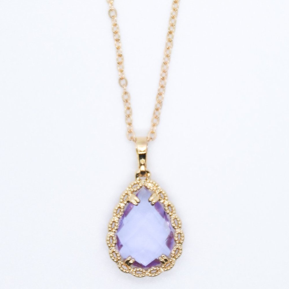 Purple Drop Pendant - Picture 1 of 2